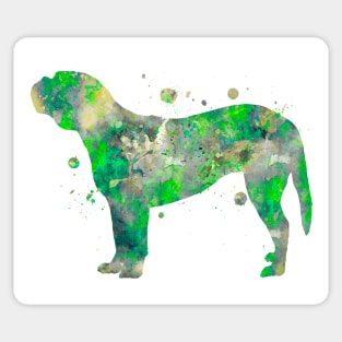 Dogue De Bordeaux Watercolor Painting Sticker